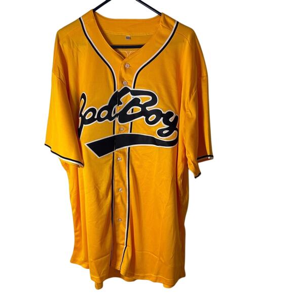 Other - Yellow Baseball Jersey with Black Lettering